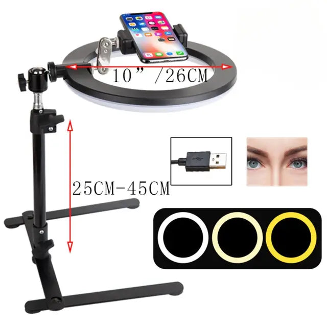 Phone Holder ring light