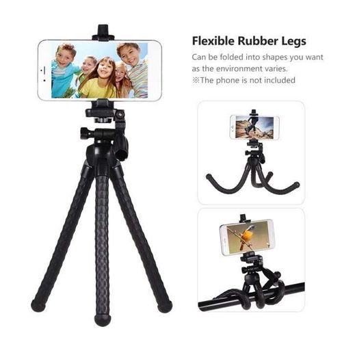 Tripod vct-3280 ✅️ حامل للهاتف و الكاميرا مرن و محمول مع دوران 360